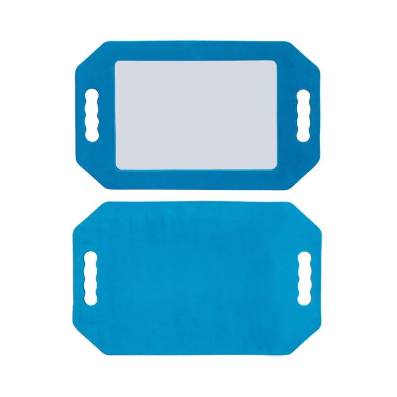 Rectangular Foam Mirror Blue Front Back