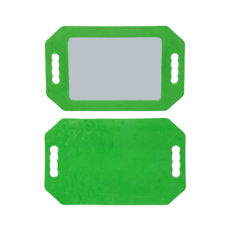 Rectangular Foam Mirror Green Front Back