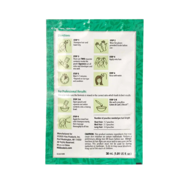 A green and white Kose Altea Aqua Directions card for hair care, showing step-by-step application instructions with illustrations and text.