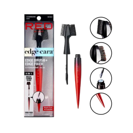 Edge Brush and Fixer with packaging on a white background