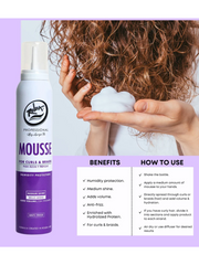 Rolda Mousse for curly hair benefits and how to use
