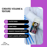 Rolda Hair Styling Powder benefits including matte finish, light hold and instant volume