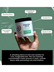 Rolda - Menthol & Mint Shaving Cream For Sensitive Skin content