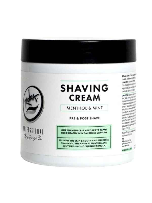 Rolda - Menthol & Mint Shaving Cream For Sensitive Skin 17.63oz | 500g