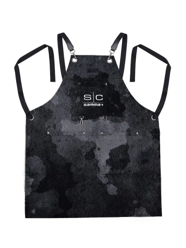 Stylecraft Heavy Weight Waterproof Barber Cutting Apron "Black Camo" #SC314B