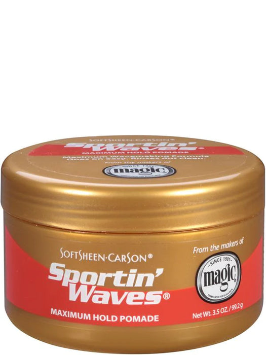 Sportin Waves Gold Maximum Hold Pomade