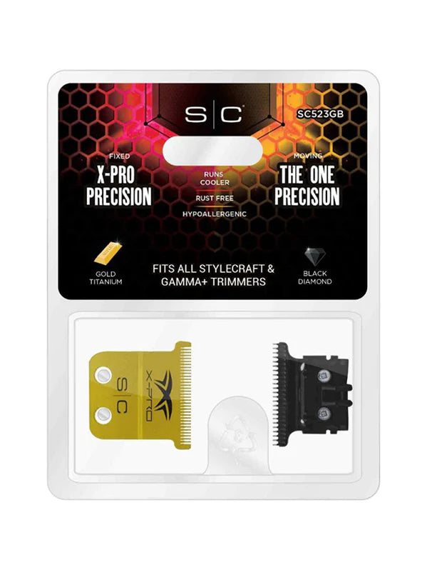 Stylecraft Fixed X-Pro Precision Gold Titanium Trimmer Blade