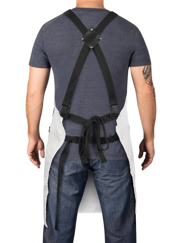 stylecraft pro apron white back