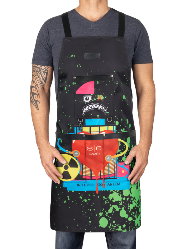 stylecraft radioactive apron black front