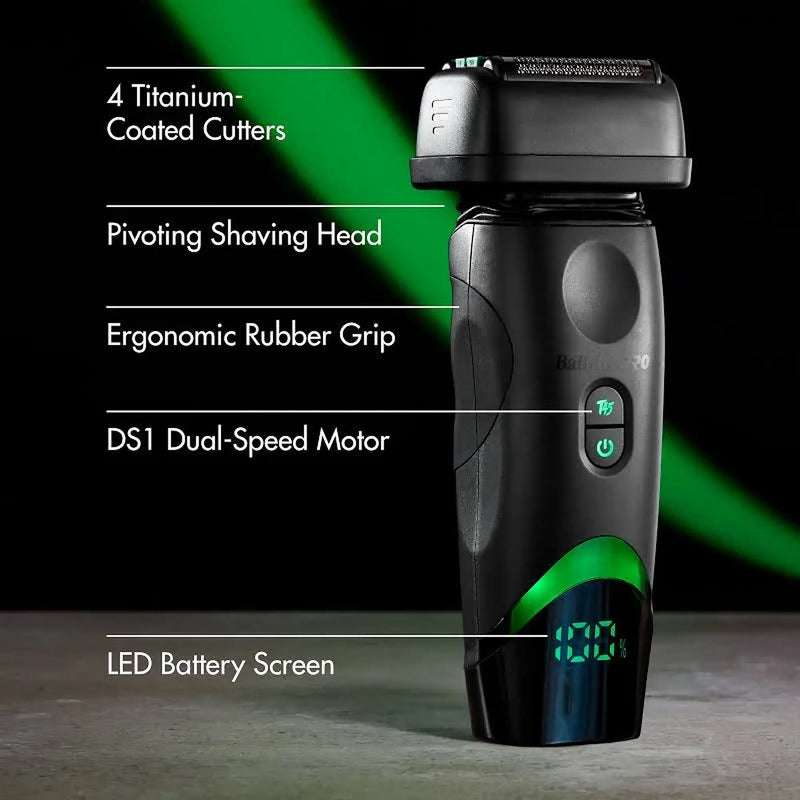 BaBylissPRO® x Tomb 45® Wireless-Charging Double-Foil Shaver