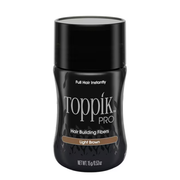 Toppik Pro hair building fibers container on a white background