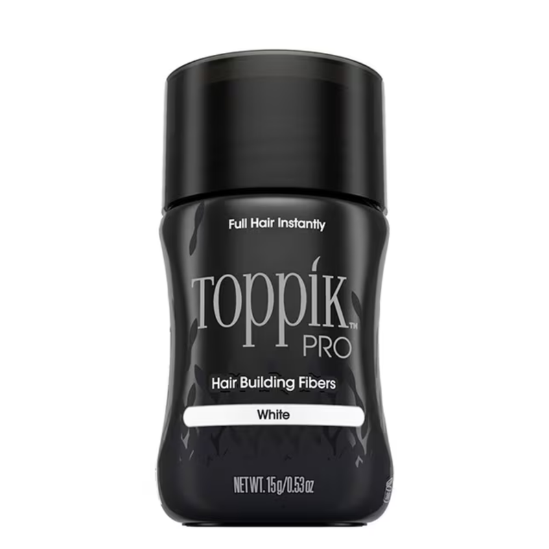 Toppik Pro hair building fibers container on a white background