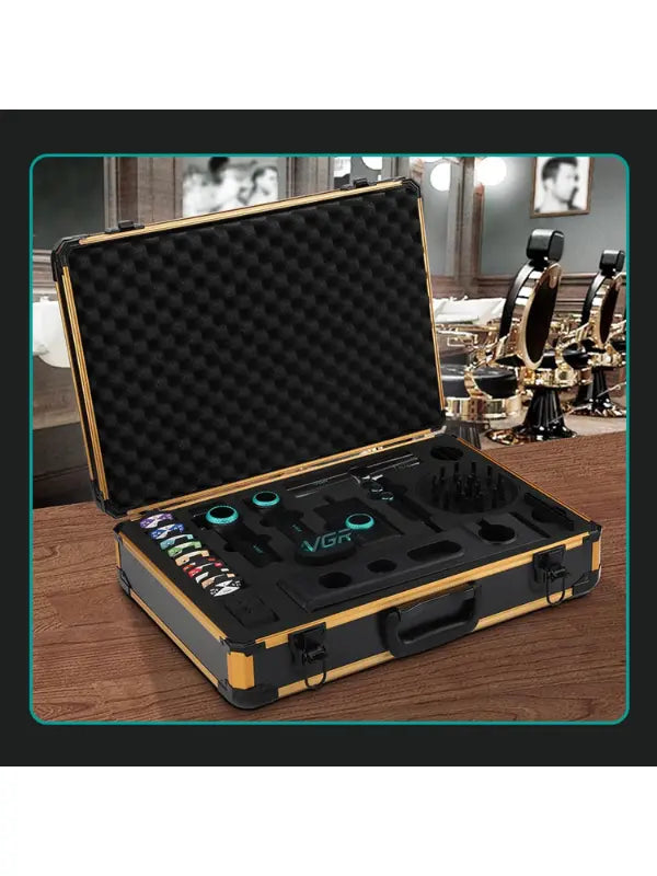 VGR Professional Barber Combo 4 in 1 Grooming Kit with Travel Case