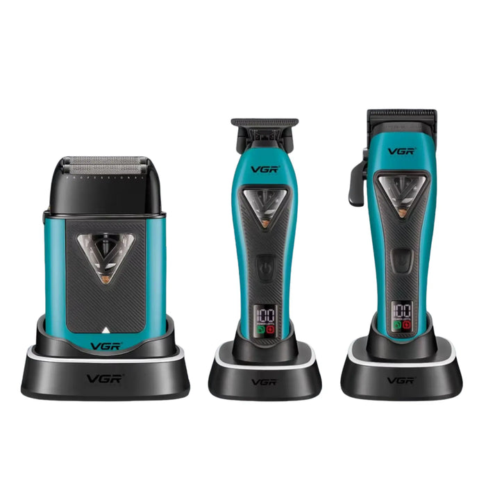 VGR V-035 S3 Clipper Trimmer & Shaver Barber Combo