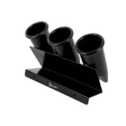 Vincent Black Wide Trio Clipper Holder VT-1927 with three tool compartments
