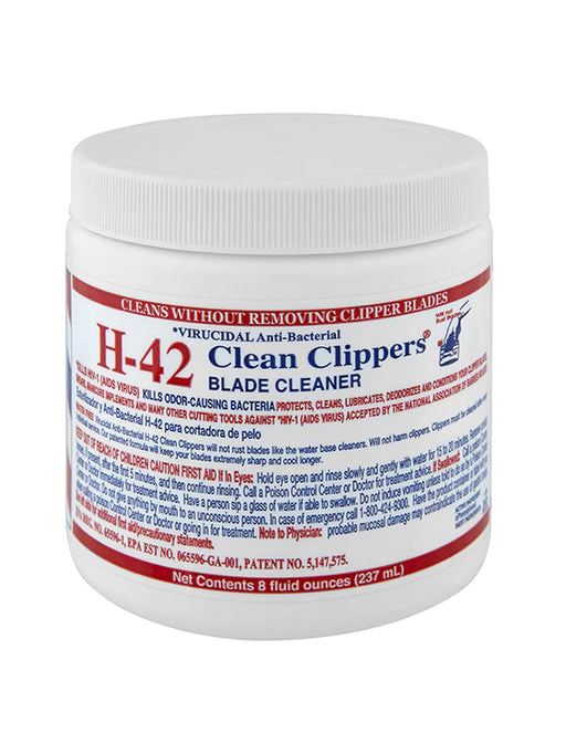 virucidal anti bacterial h-42 clean clippers blade cleaner