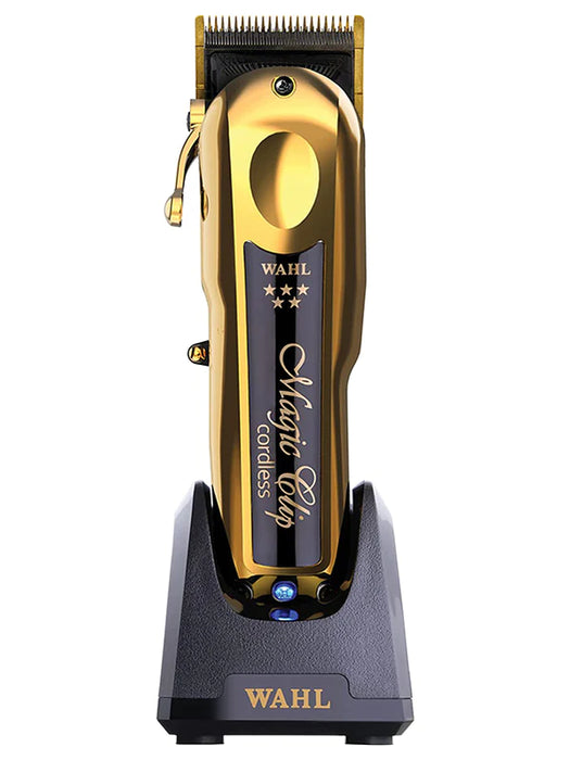 Wahl Gold Magic Clip Cordless - Limited Edition with Stand — Vip Wahl Gold Magic Clip Cordless - Limited Edition with Stand — Vip