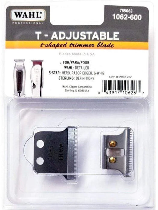 wahl professional adjustable t-shaped trimmer blade