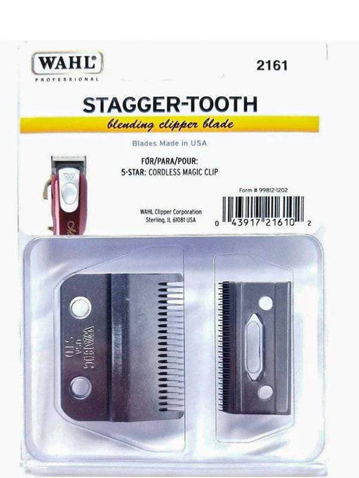 wahl stagger tooth blade 2-hole for cordless magic clip