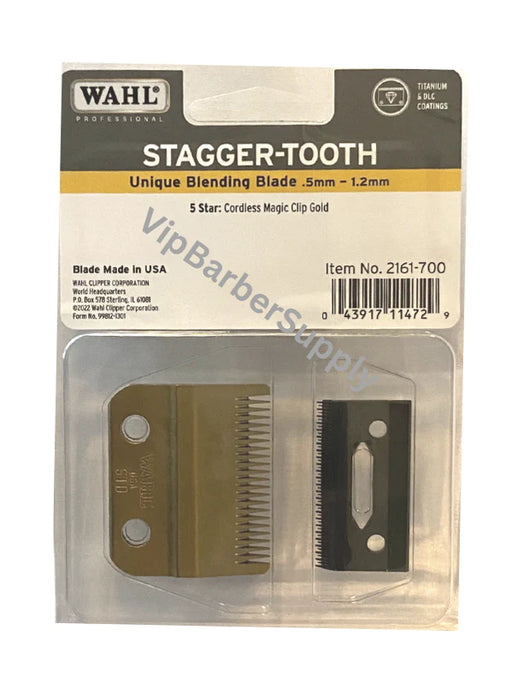 wahl stagger tooth blade 2 hole for gold cordless magic clip