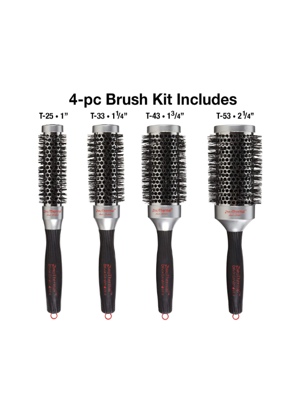 Olivia Garden ProThermal 4-PC Box Deal Hair Drying Brush