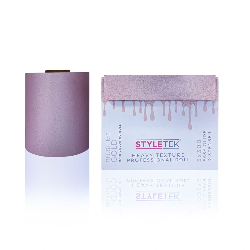 Hojas de papel de aluminio en relieve Styletek de 5x300 pies en rollo