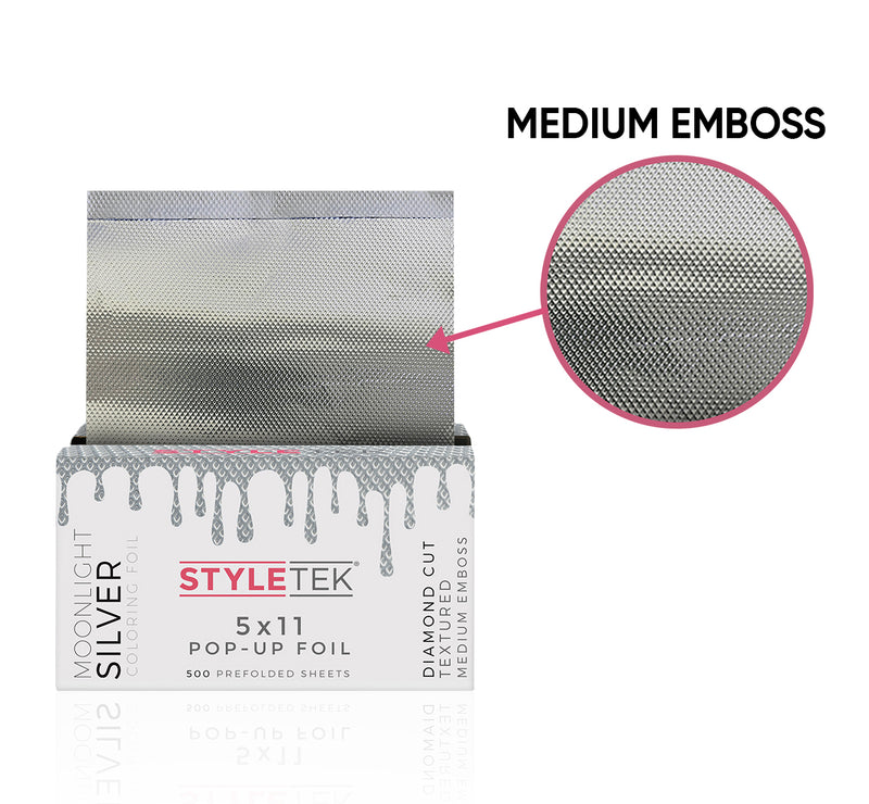 Styletek 5x11 Pre-Cut Pop-Up Foil 500 Embossed Sheets