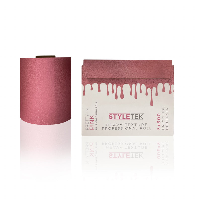 Hojas de papel de aluminio en relieve Styletek de 5x300 pies en rollo