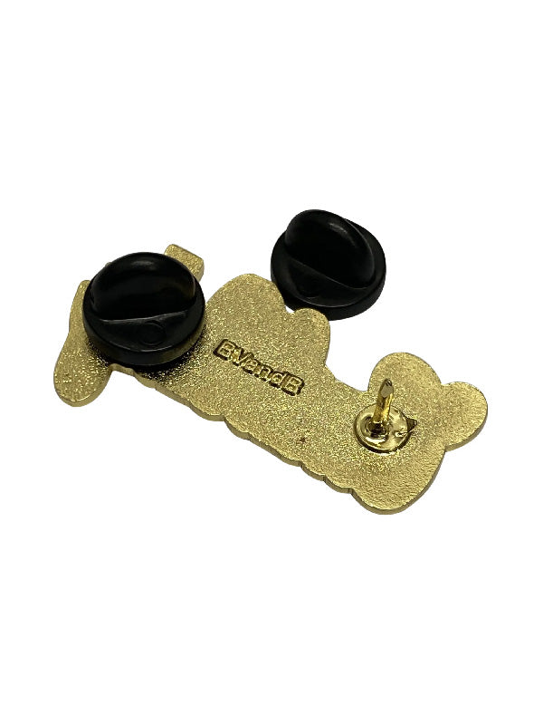 Blood Veins & Bandages Cash Only Gold Barber Pin (Cursive)