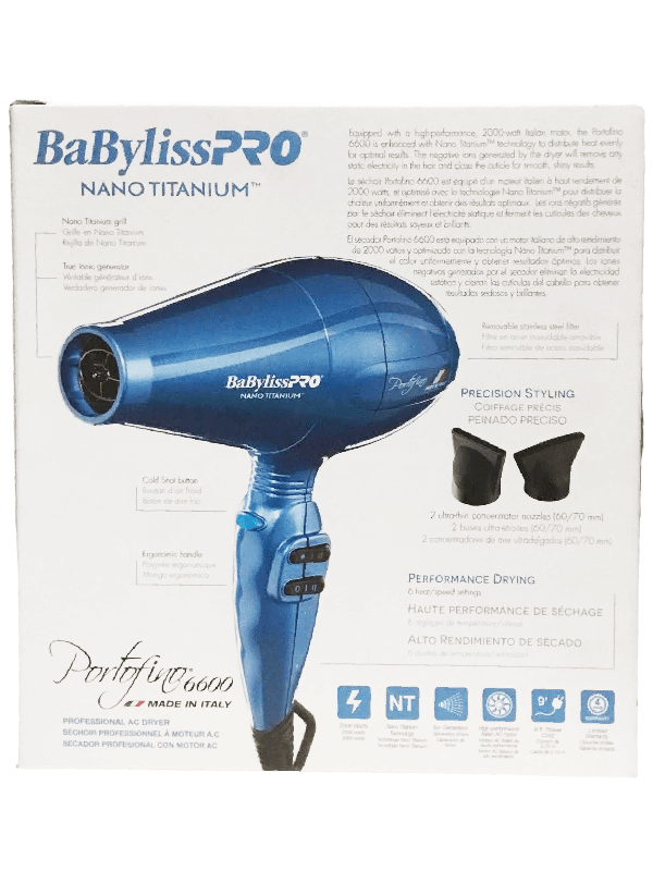 Babylisspro Nano Titanium rotated Portofino Dryer