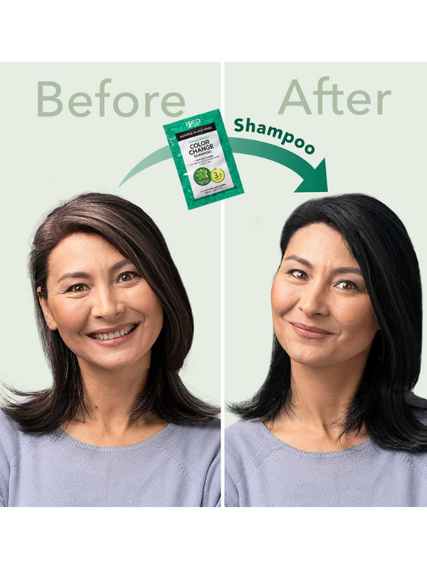 Red by Kiss Color Change Shampoo - Natural Black