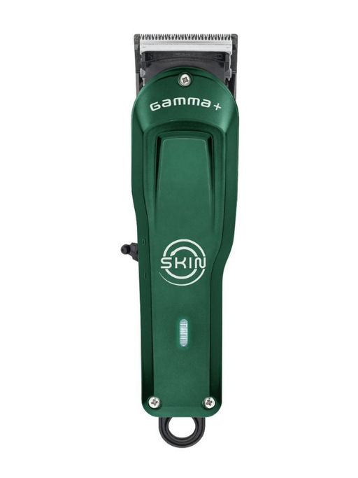 Green hair clipper with 'Gamma+' branding on a white background