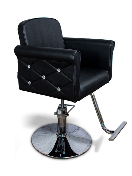 Berkeley Raelynn II Styling Chair with Rhinestone (Black)