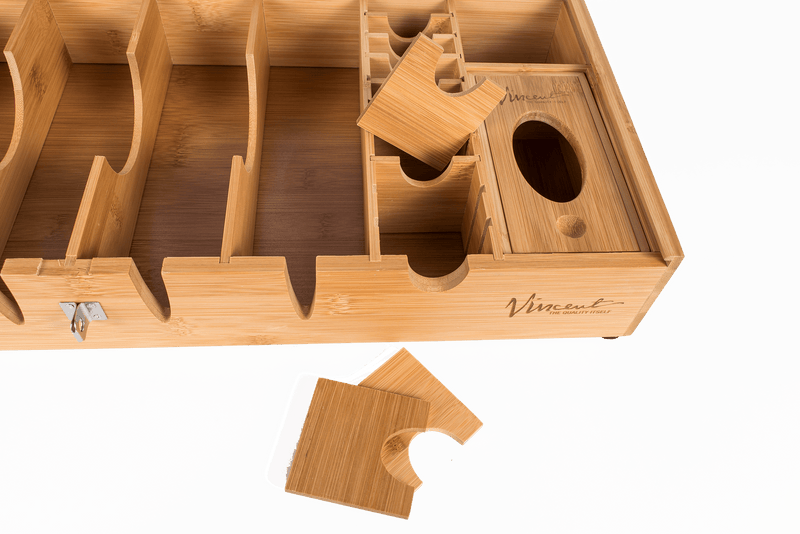 Vincent-Yanaki Barber Tray Vincent Bamboo Counter Top Tray Updated Edition
