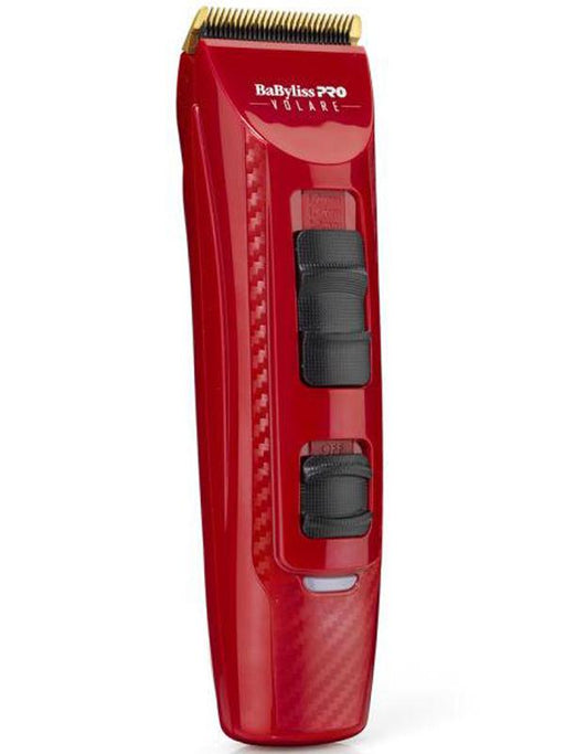 BaBylissPro X2 Volare Ferrari Designed Engine Finest Clipper - Red (Dual Voltage Charger)