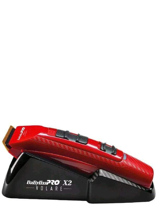 BaBylissPro X2 Volare Ferrari Designed Engine Finest Clipper - Red (Dual Voltage Charger)