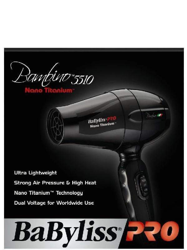 BabylissPro Hair Dryer BaBylissPro Nano Titanium Bambino Compact Hair Dryer