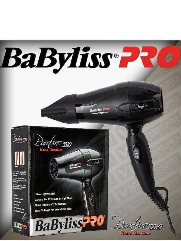 BabylissPro Hair Dryer BaBylissPro Nano Titanium Bambino Compact Hair Dryer