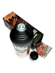 barber aftershave explosion fire