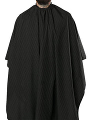 Barber Strong Barber Cape Black W/ White Pinstripe