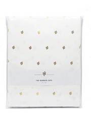 Barber Strong Cutting Cape Barber Strong Cape White and Gold