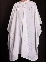 Barber Strong Cutting Cape Barber Strong Cape White and Gold