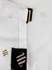 Barber Strong Cape White and Gold