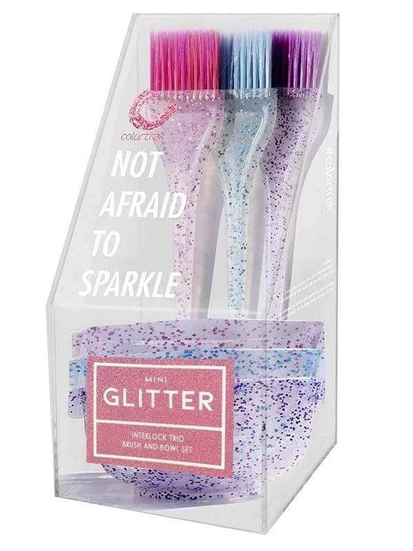 Betty Dain Tint Brush Colortrak Mini Glitter Brush + Bowl Trio