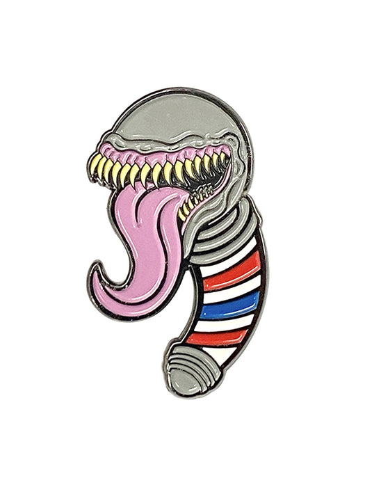 Blood Veins & Bandages Stay Hungry Barber Pin
