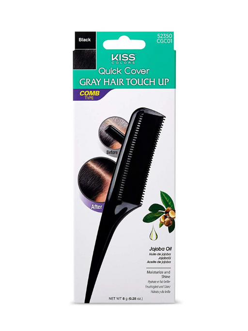 Red by Kiss Temporary Comb-On Root touch-Up - Black