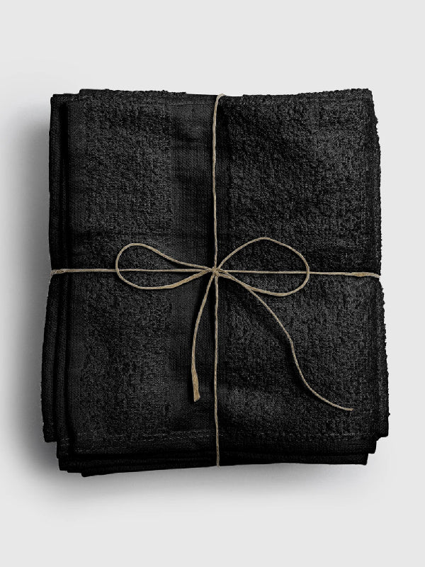 Fromm Colorsafe Cotton Towels Black - 12 Pack
