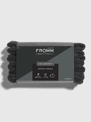 Fromm Colorsafe Cotton Towels - 6 Pack Black