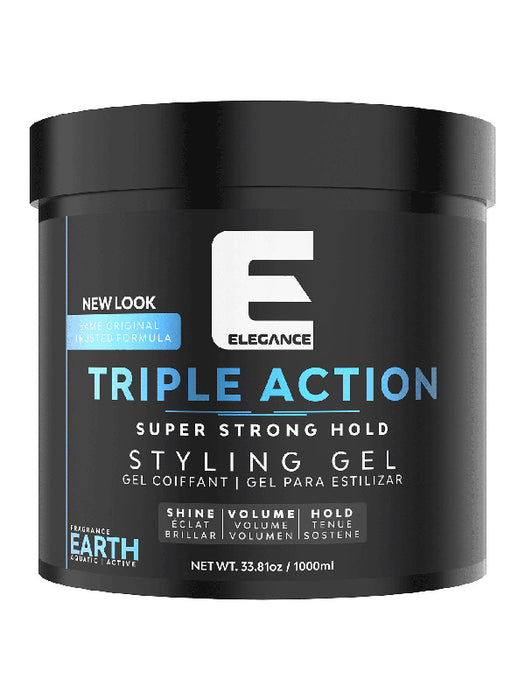 Elegance Triple Action Hair Gel Earth (Strong Hold)