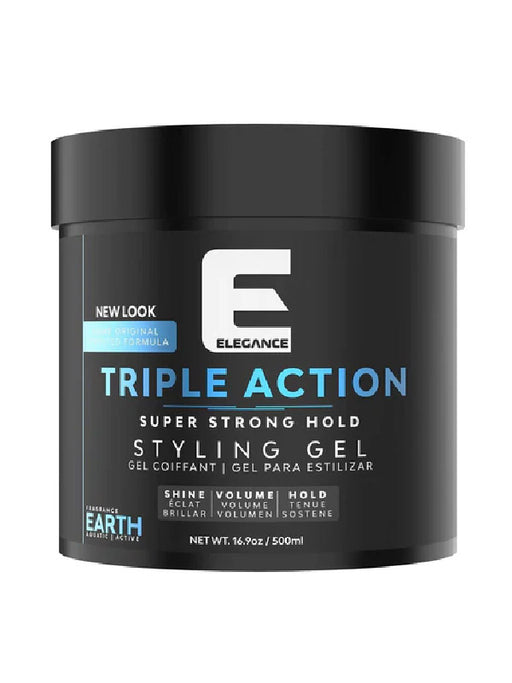 Elegance Triple Action Hair Gel Earth (Strong Hold)